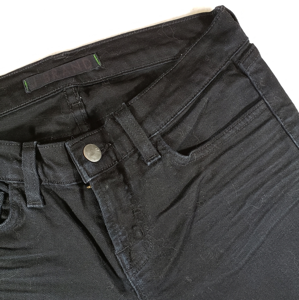 J BRAND Black Cigarette Leg Low Rise Jeans sz 26